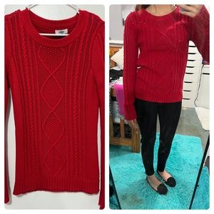 Red Knit Sweater